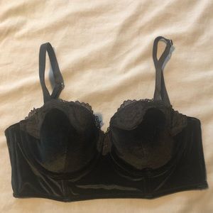 Victoria’s Secret Longline Velvet Bustier 32D